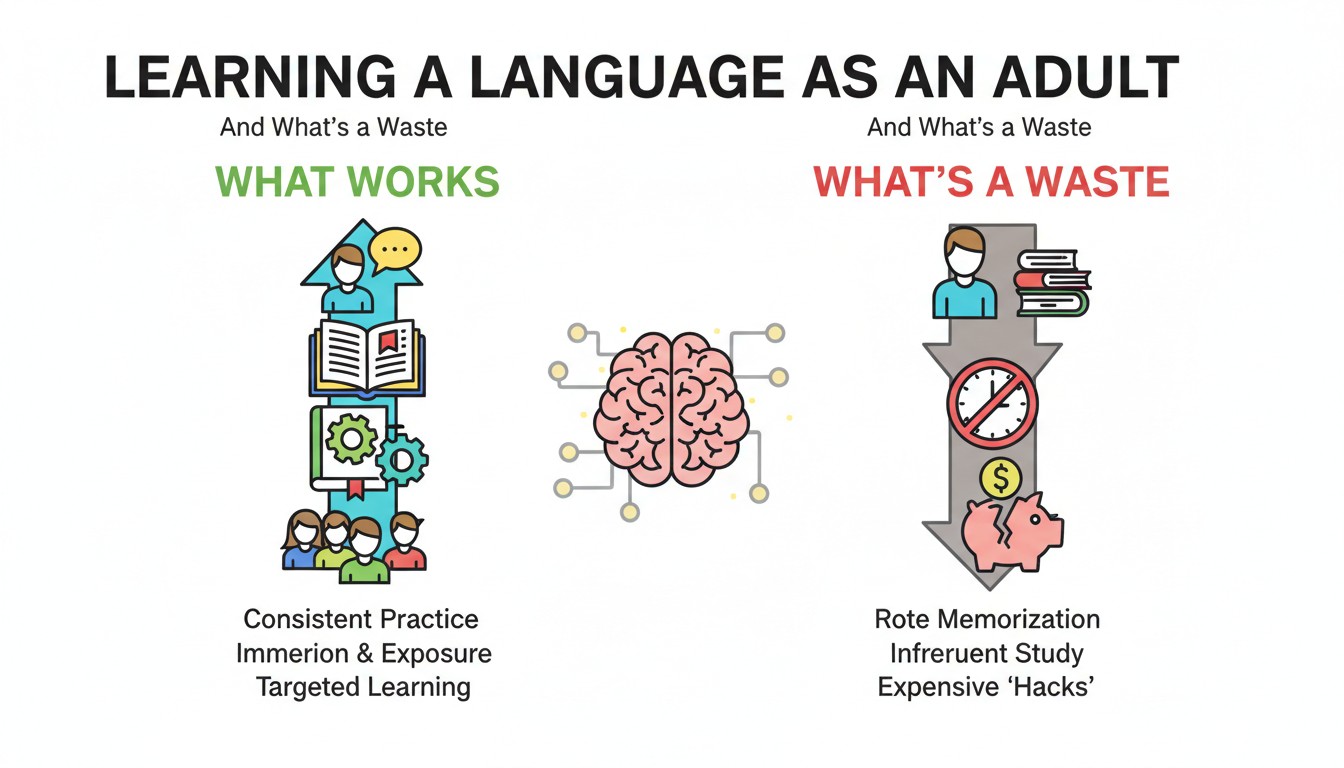 Learning a Language as an Adult: What Works and What's a Waste
